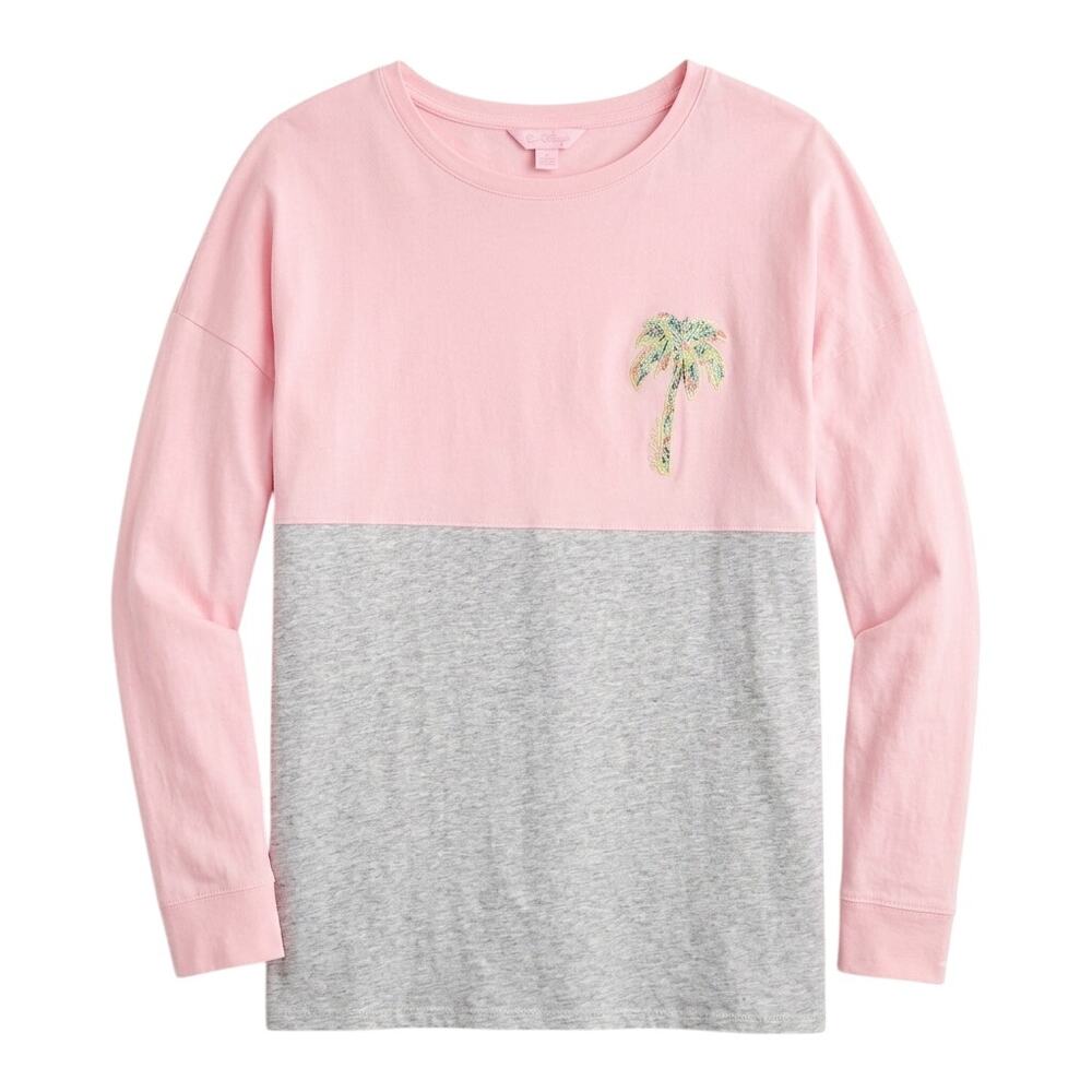 Lilly Pulitzer Palm Beach Long Sleeve T-Shirt Size Small